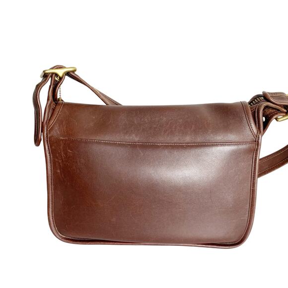 Coach Authentic Vintage Patricia Legacy Flap Leather Crossbody Brown - Picture 2 of 14